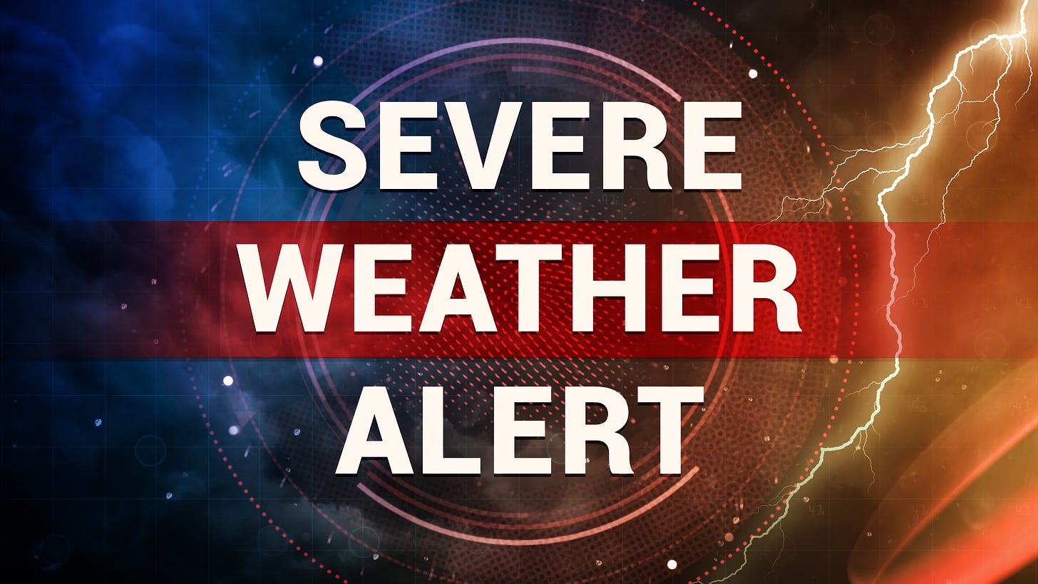 severe weather alert