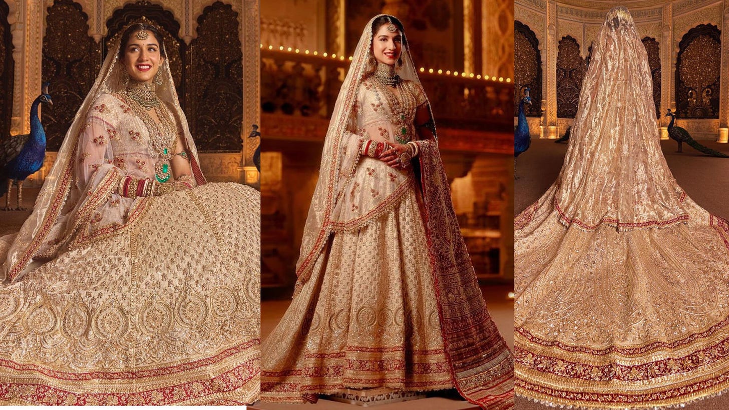 Ambani Ladies wedding looks: Radhika Merchant looks ethereal as a bride