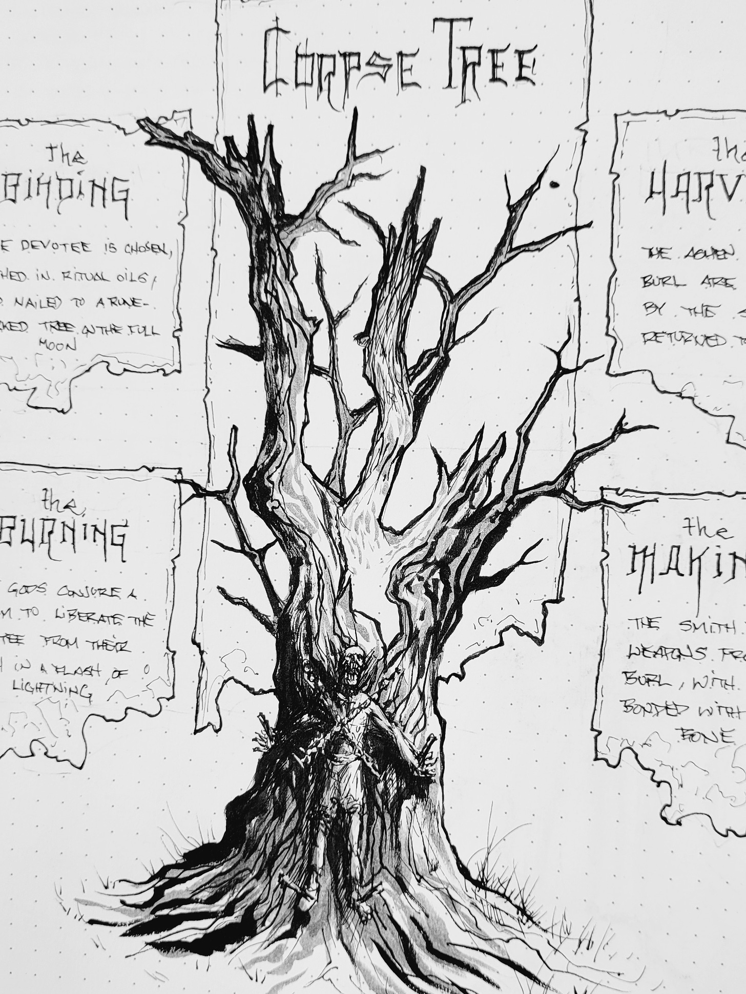 Sketch of The Corpse Tree