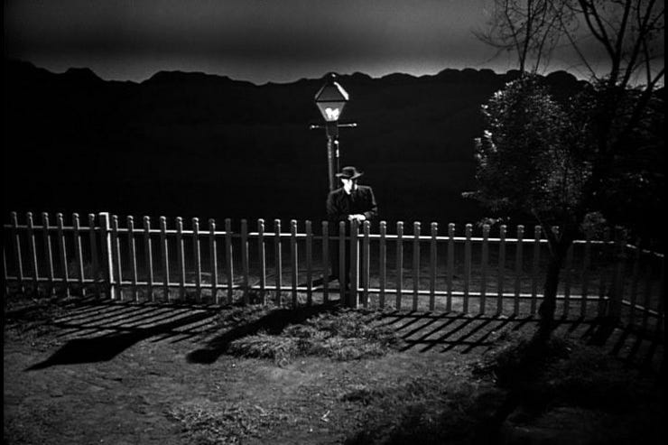 Charles Laughton's The Night Of The Hunter. And thanks to @TBFlatley.