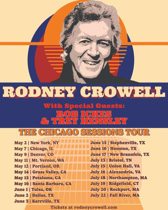 Rodney Crowell Concert Tickets: 2023 Live Tour Dates | Bandsintown
