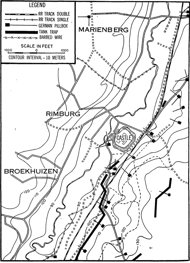 30th Infantry Division zone of attack. Leland Hobbs,