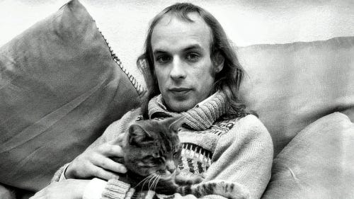 Brian Eno and his cat