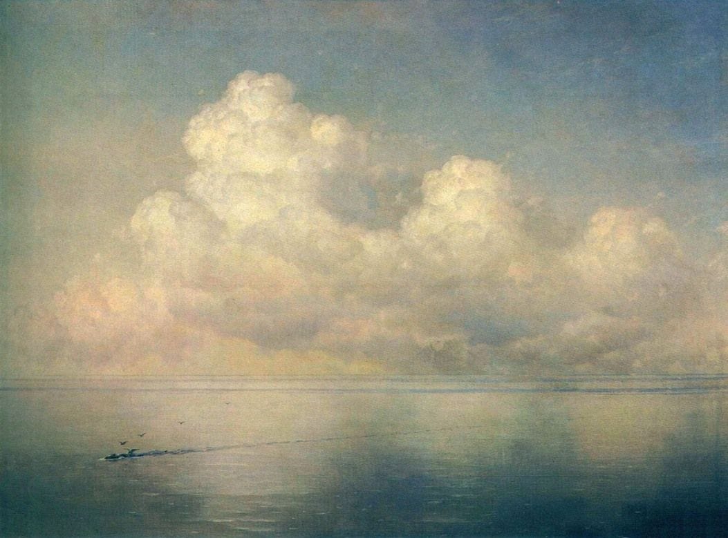 Ivan Aivazovsky. Cloud above the sea. Calm. 1889 | Peindre des nuages ...