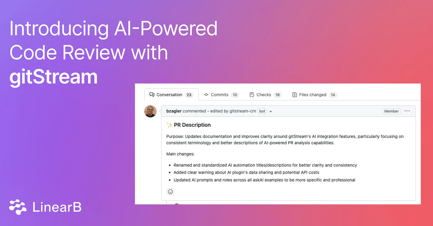 Introducing AI-Powered Code Review with gitStream