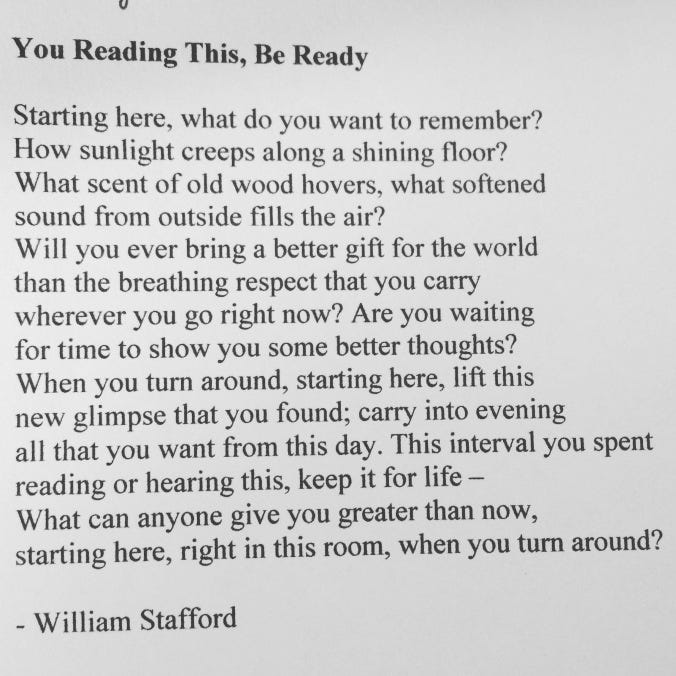 william stafford | Paper Pencil Life