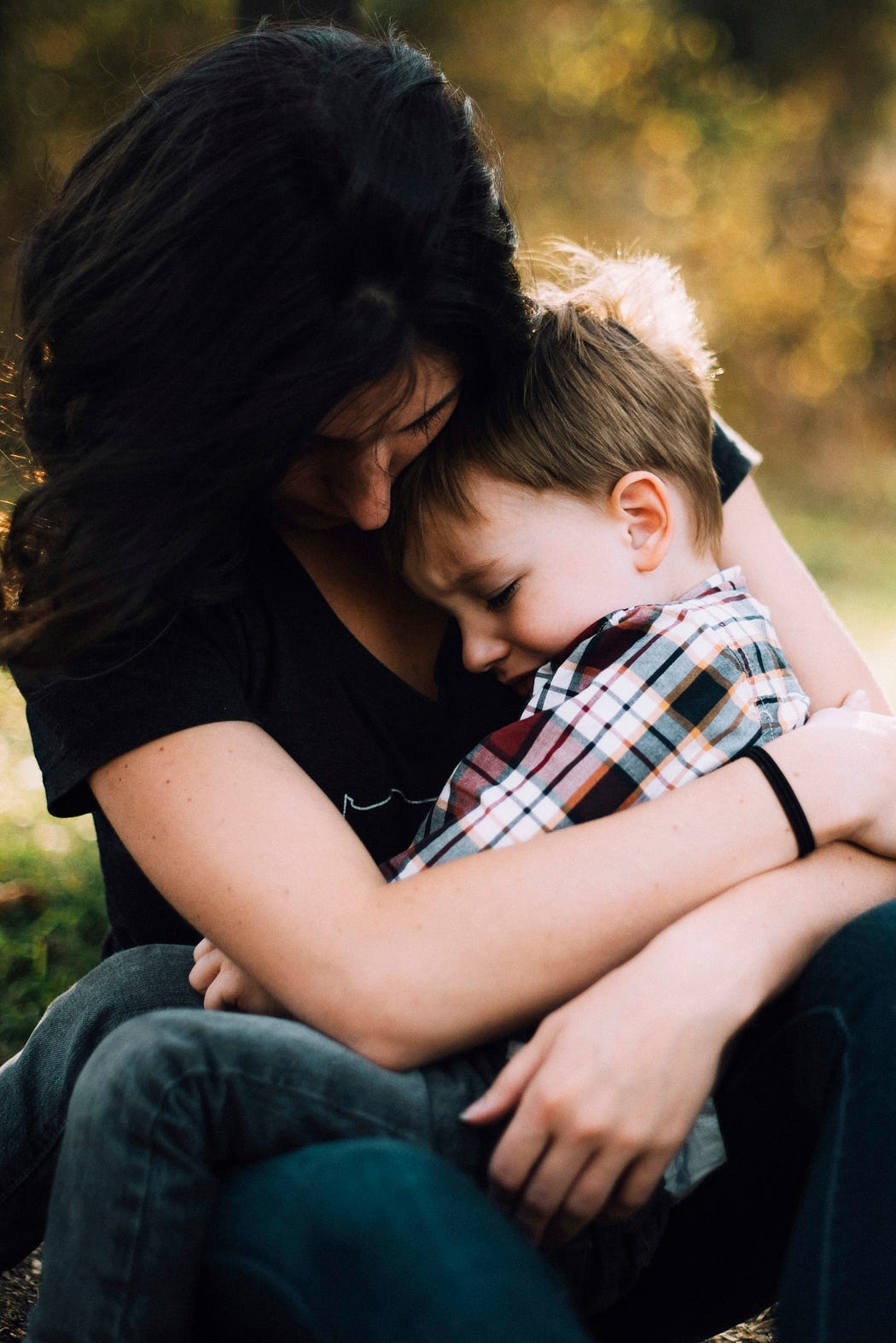 Mother and son.