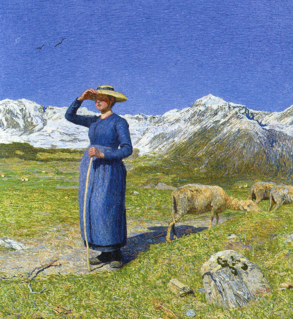 Giovanni Segantini - Midday or high noon in the Alps [1891… | Flickr