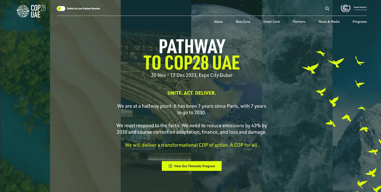 COP28 website