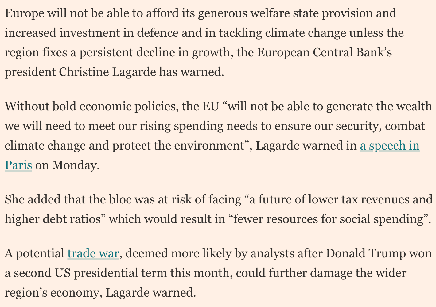 FT EU welfare state story