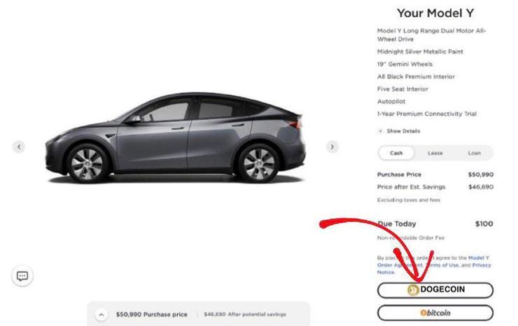 Purchasing a Tesla with Dogecoin would change the game