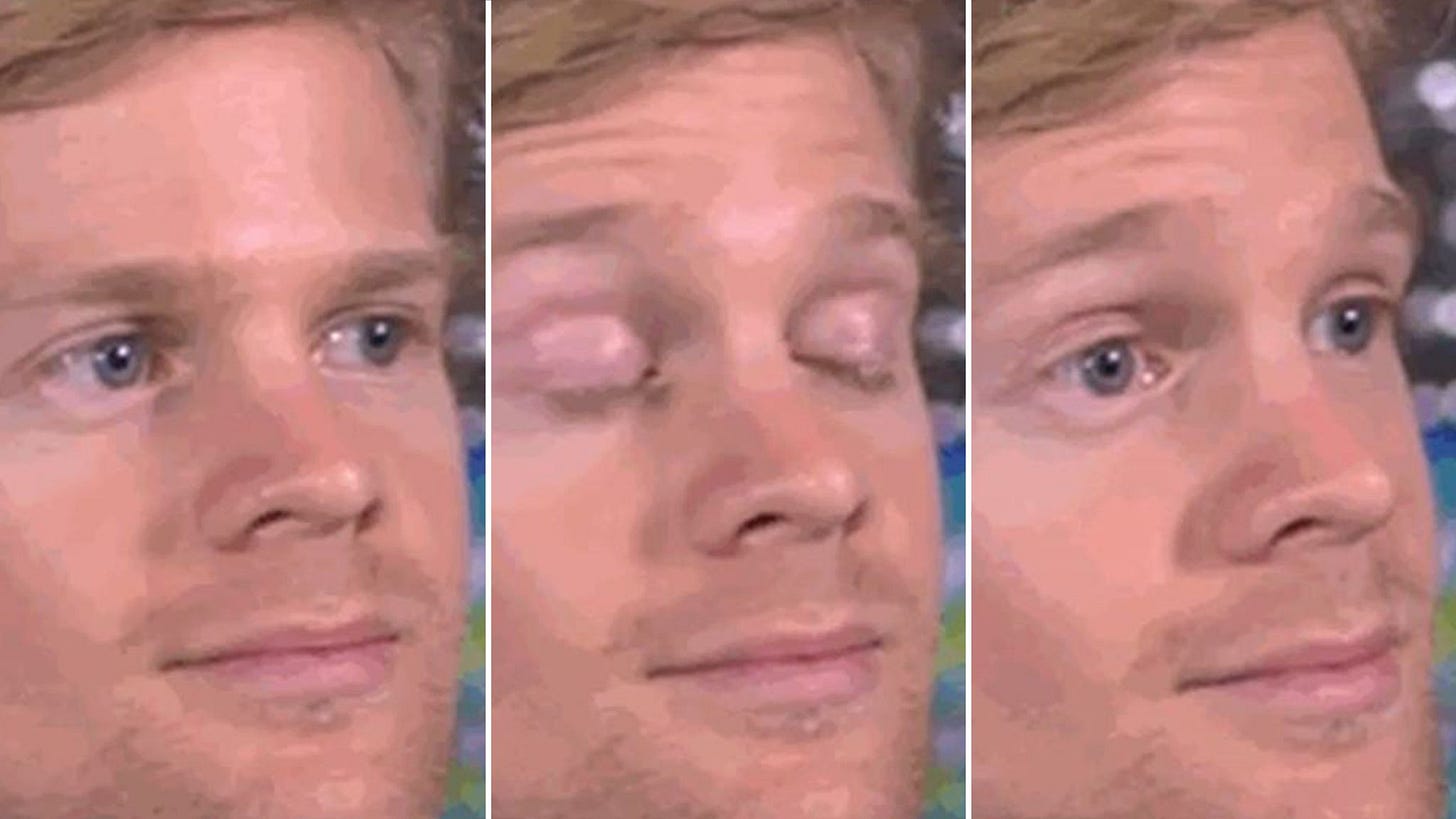 Blinking white guy: The story behind the meme that's gone viral | Science,  Climate & Tech News | Sky News