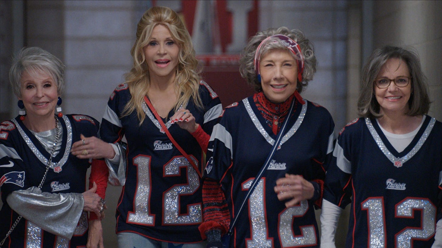 Rita Moreno, Jane Fonda, Lily Tomlin, and Sally Field in 80 For Brady