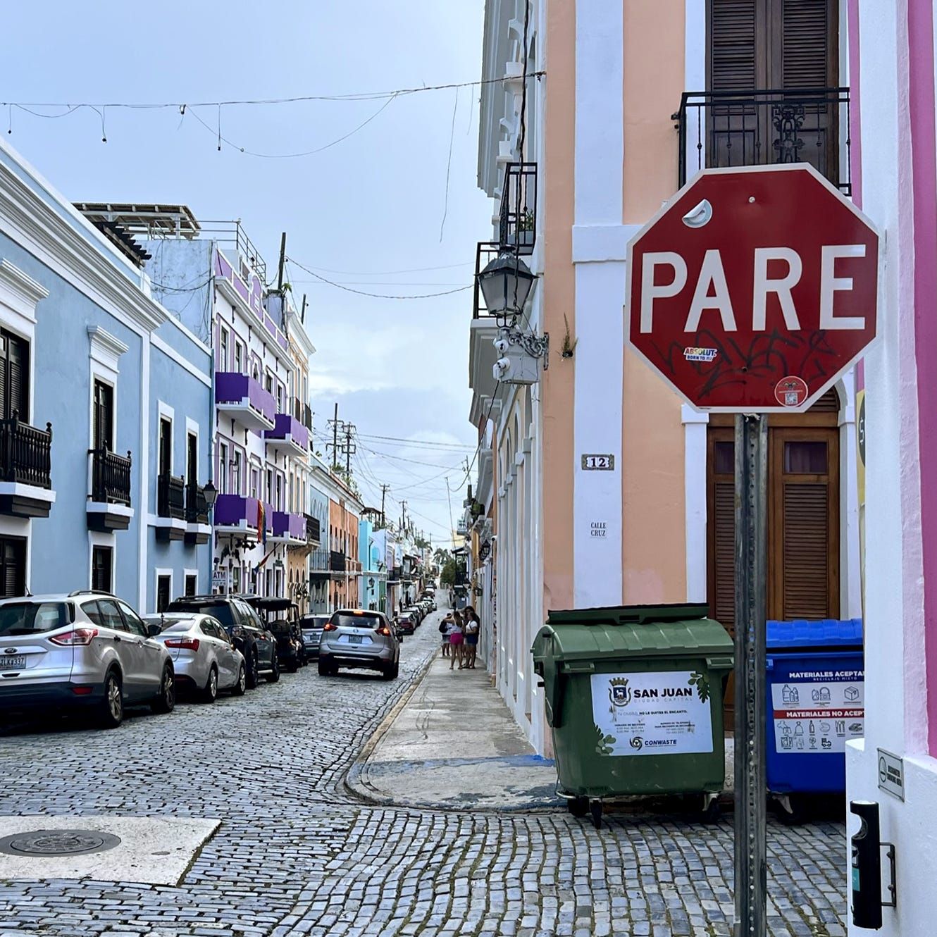 Stop sign in Old San Juan