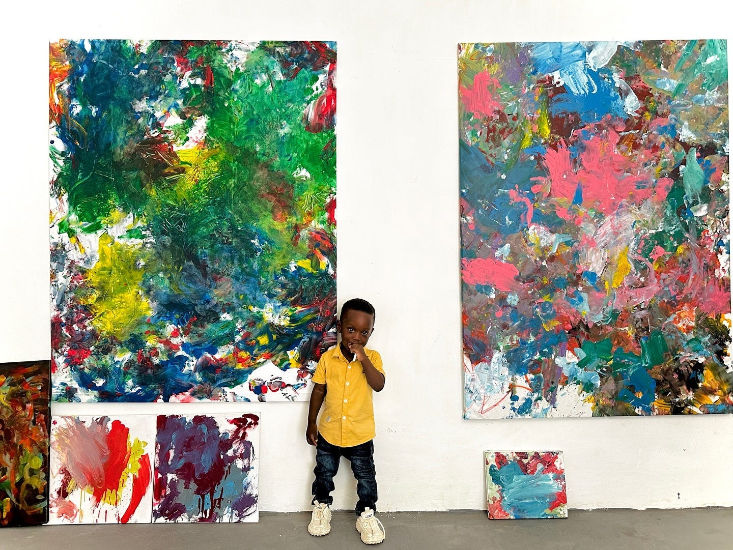 Ace-Liam Nana Sam Ankrah - at the age of 1 year 152 days - is the world’s youngest male artist