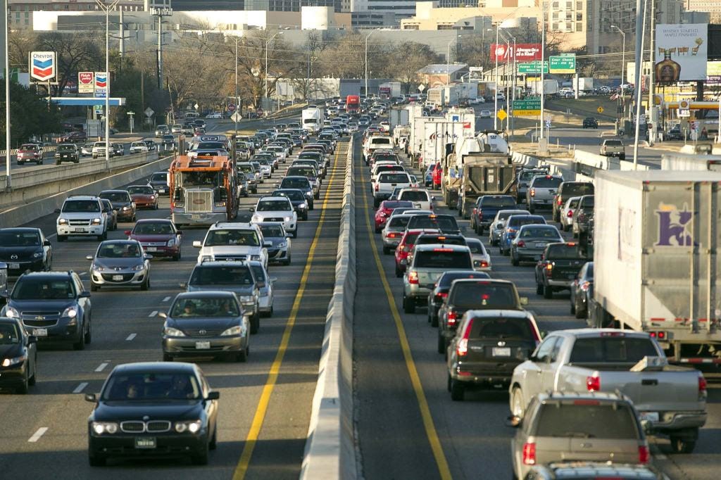 Traffic on I-35