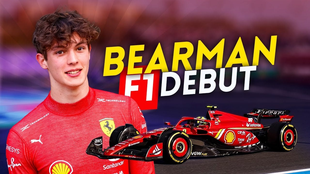 OLLIE BEARMAN'S Ferrari F1 debut - YouTube