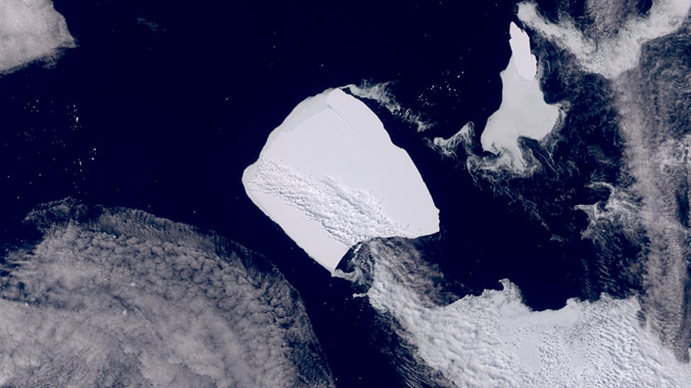 A23a: World's biggest iceberg on the move after 30 years