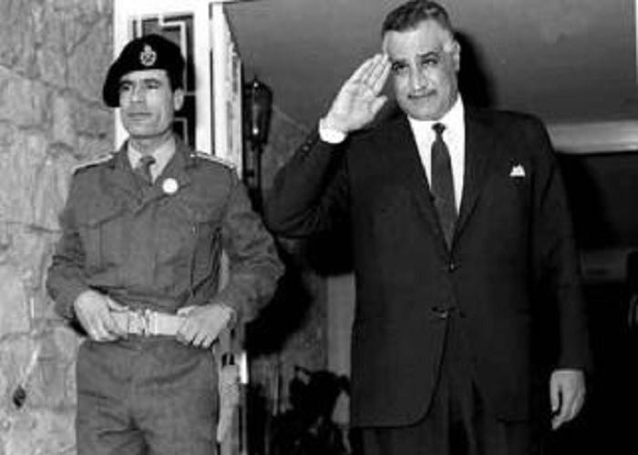 Nasser Gaddafi Libya Egypt