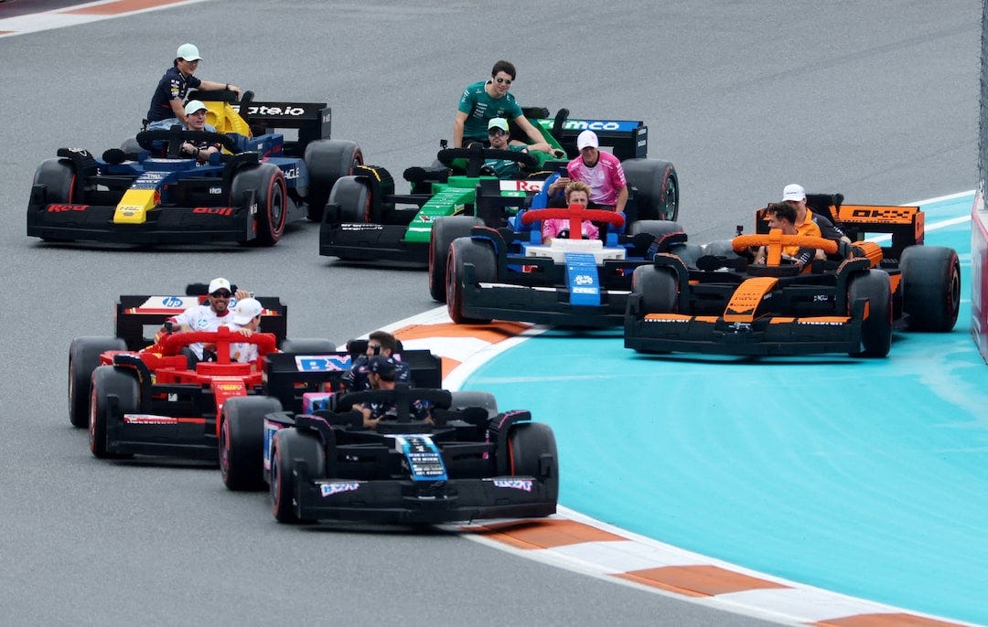 It's lights out and away they Lego for F1 drivers parade in Miami | Reuters