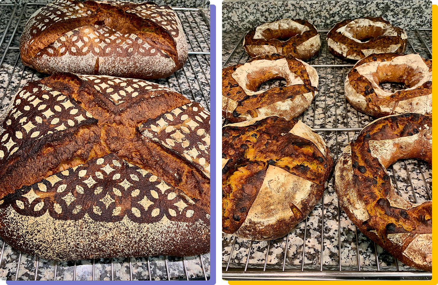 Photos of sourdough bread