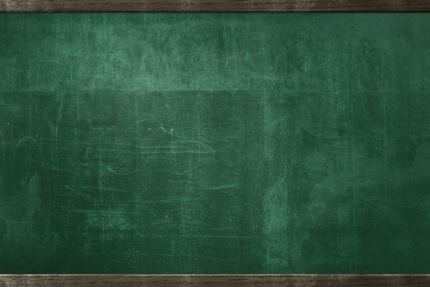 picture of a blank blackboard
