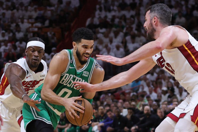 Tatum to fore as Celtics stay alive with victory at Heat | Arab News