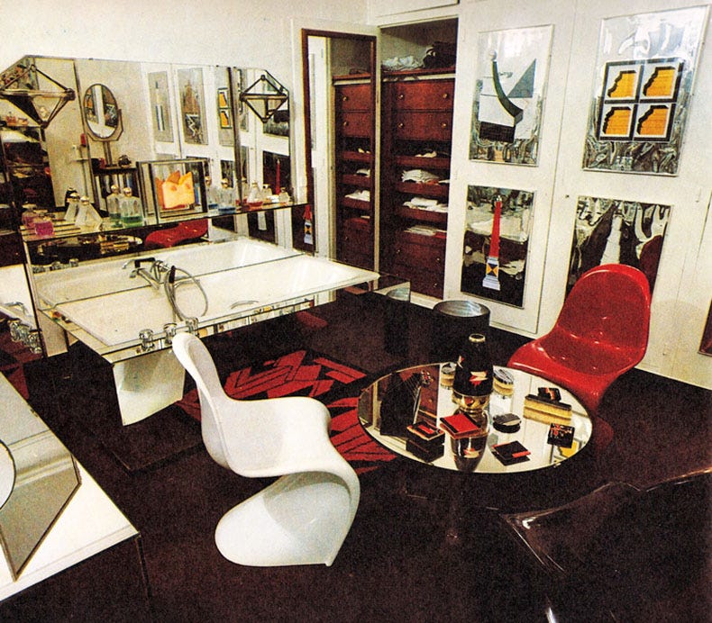 Karl Lagerfeld's Bathroom Parlour - Improvised Life