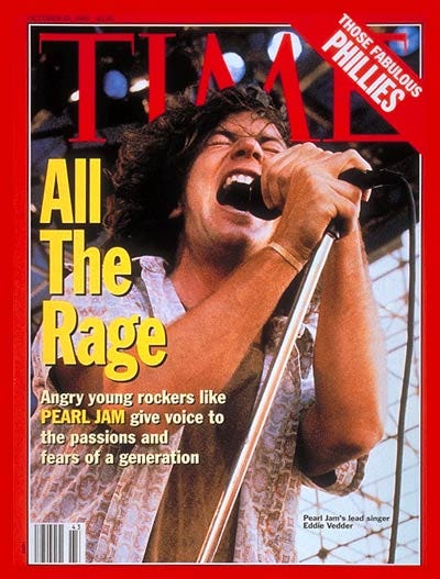 TIME Magazine Cover: Pearl Jam's Eddie Vedder -- Oct. 25, 1993