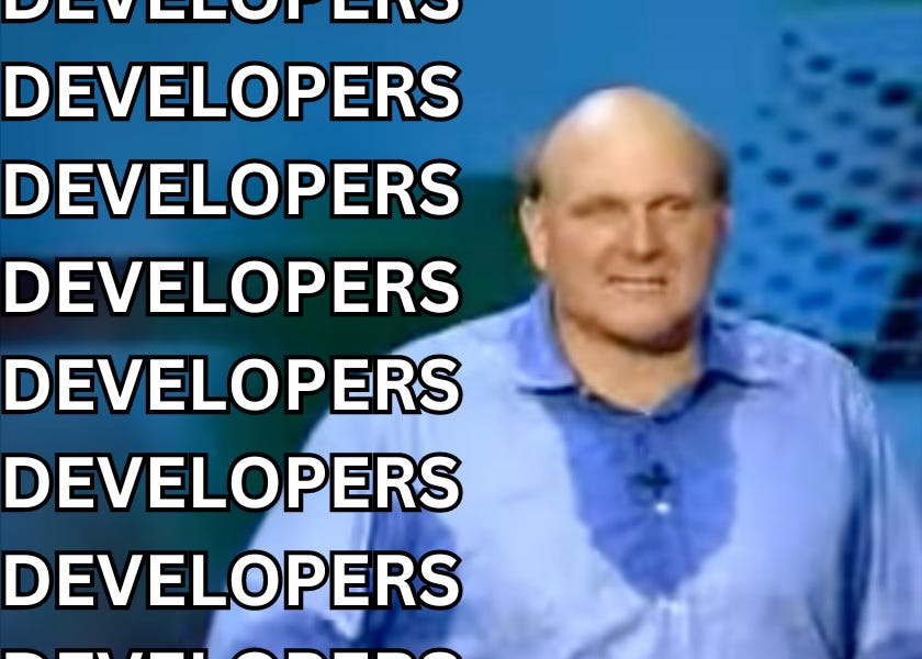 Steve Ballmer developers
