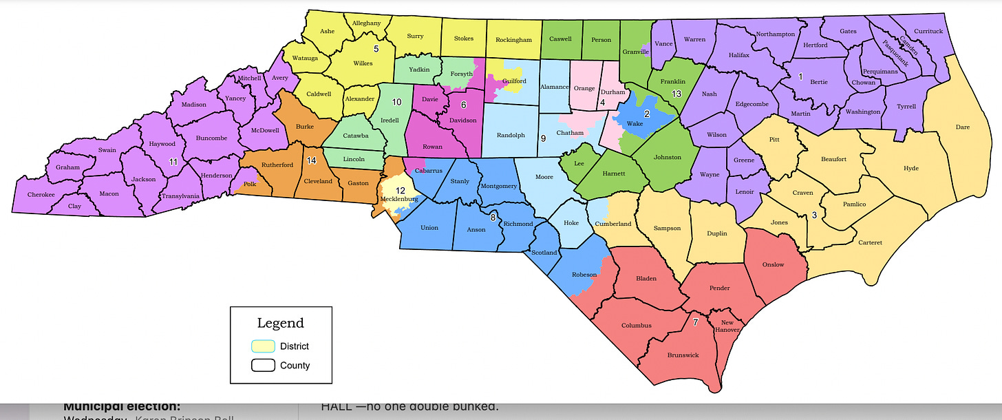 New NC election districts that lock in Republican advantages on their way  to approval | NC Newsline