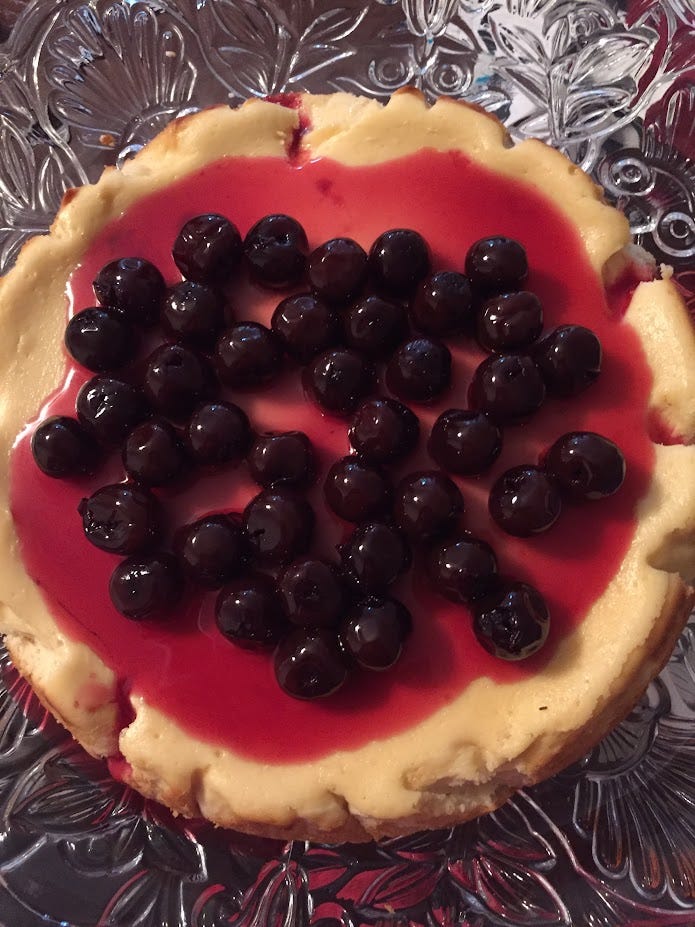 Cherry cheesecake