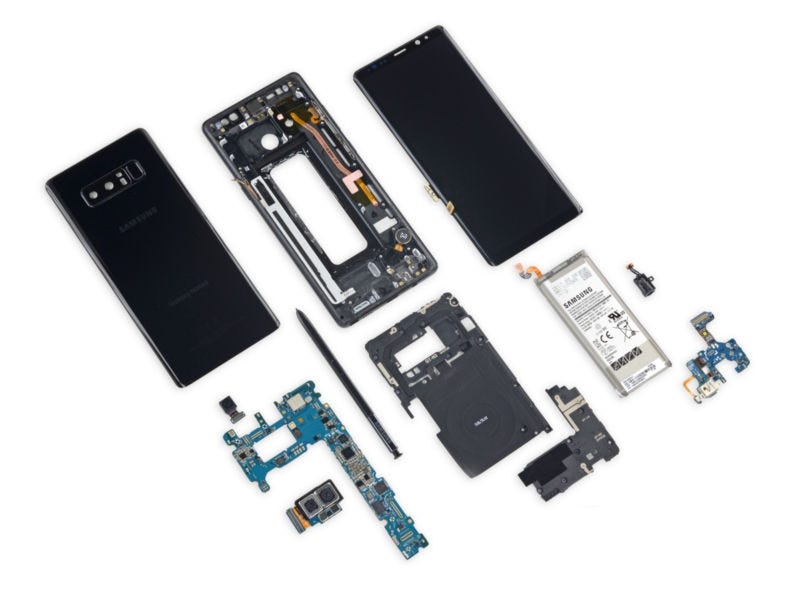 samsung galaxy note 8 inside