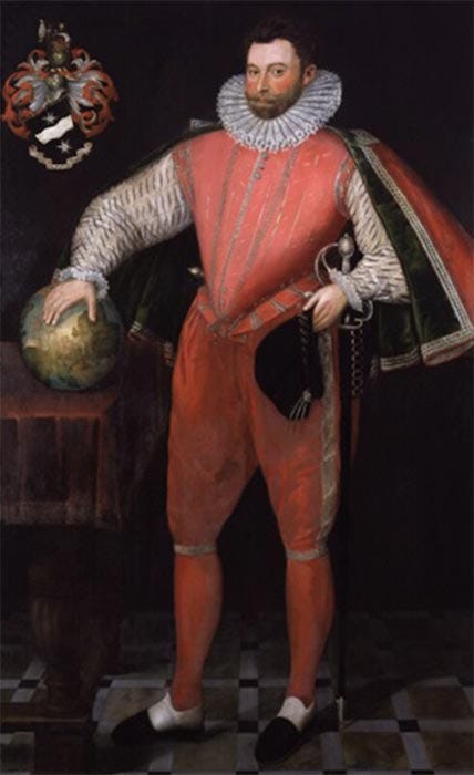 Sir Francis Drake (1580) National Portrait Gallery. (Public Domain)
