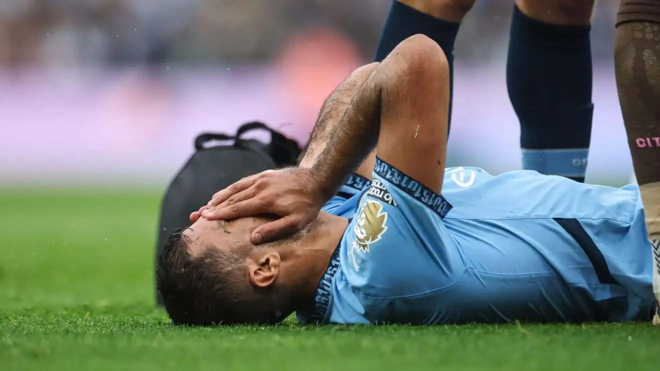 Rodri injury: Man City fear star midfielder 'out for the season' after  'serious knee injury' v Arsenal