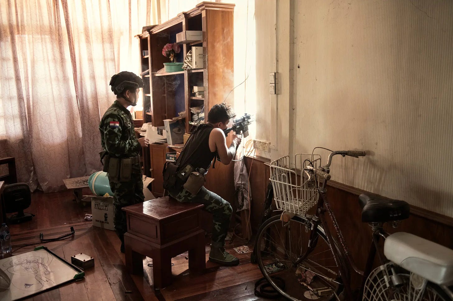 Outposts from the Karenni Nationalities Defense Force’s soldiers. Credit: New York Times