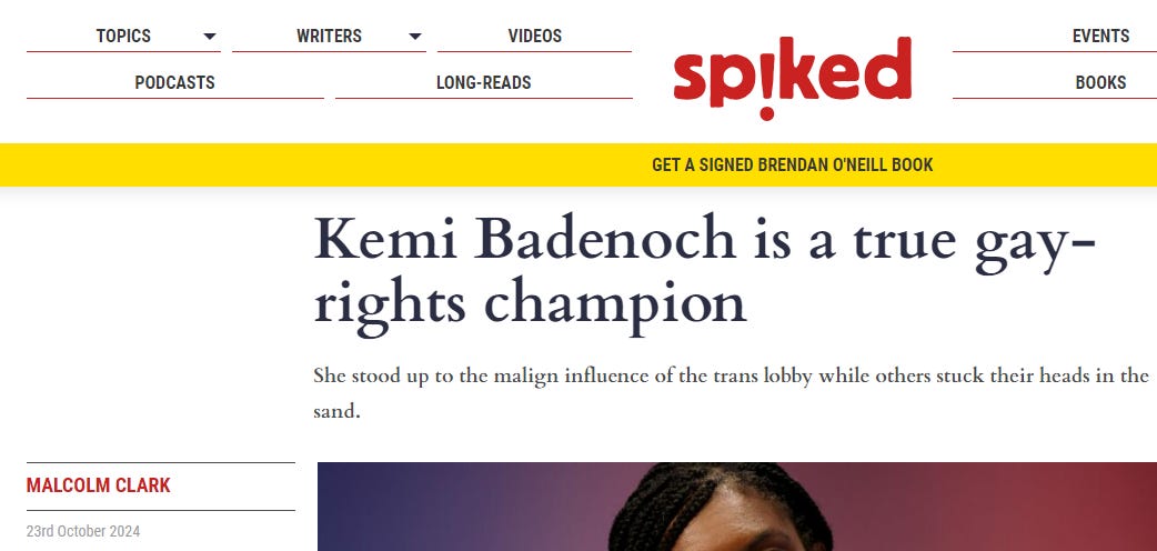 Spiked - How Kemi Badenoch voted on Social Issues # For votes held while they were in office:  Has never voted on equal gay rightsDetails 0 votes for, 0 votes against, 2 absences, in 2019. Generally voted against laws to promote equality and human rightsShow votes 0 votes for, 2 votes against, 2 absences, between 2018–2021. Comparable Conservative MPs generally voted against. Has never voted on allowing marriage between two people of same sexDetails 0 votes for, 0 votes against, 1 absence, in 2019.