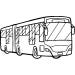 Line drawing of a tour bus