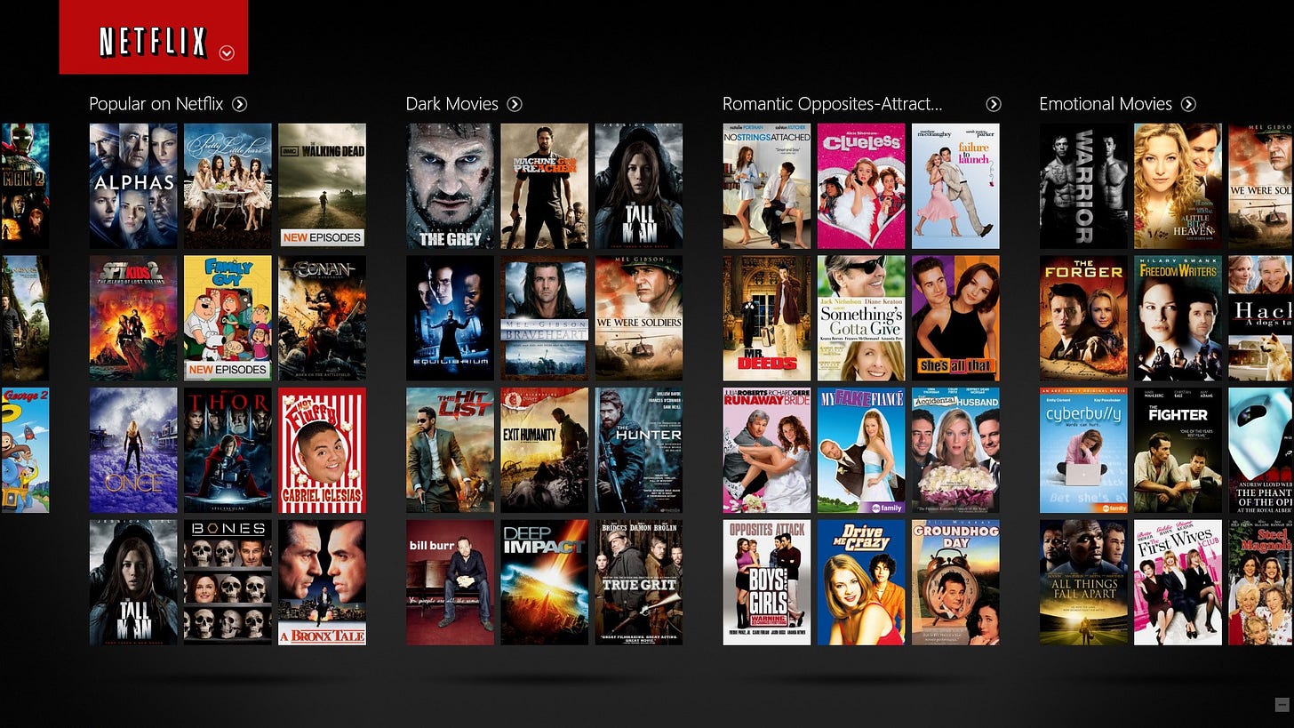 Netflix used to have movies