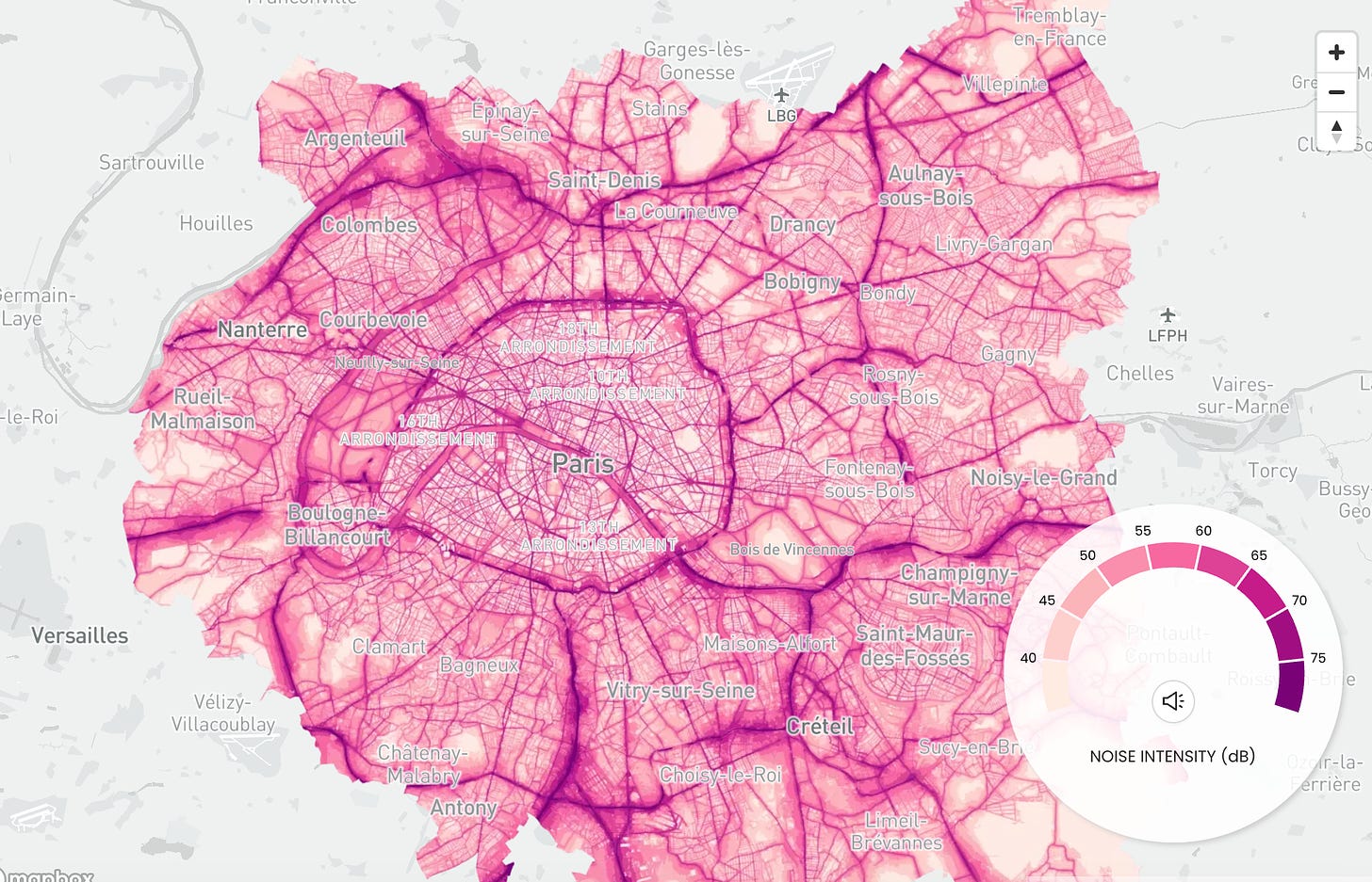 Paris noise map