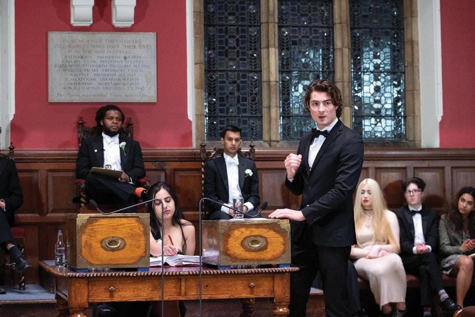 The 'Maltese guy' at the Oxford Union Society
