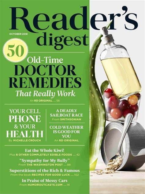 a scan of the cover of a reader's digest magazine