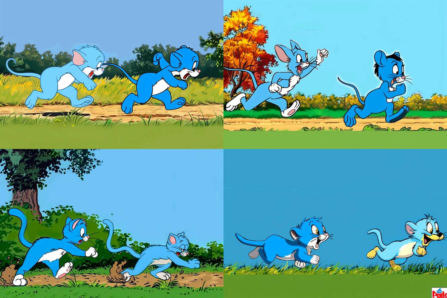 tom and jerry cartoon image generated by midjourney