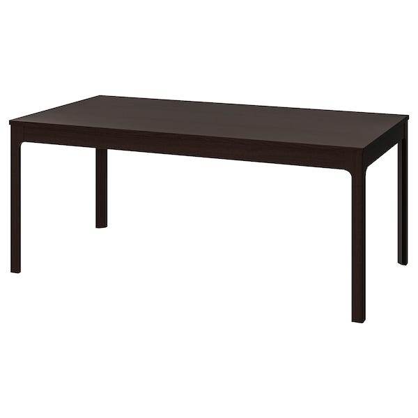 EKEDALEN Extendable table, dark brown, 180/240x90 cm