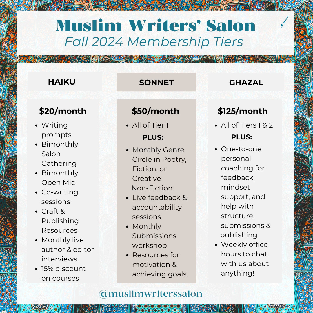 Memberships are open! by Muslim Writers' Salon