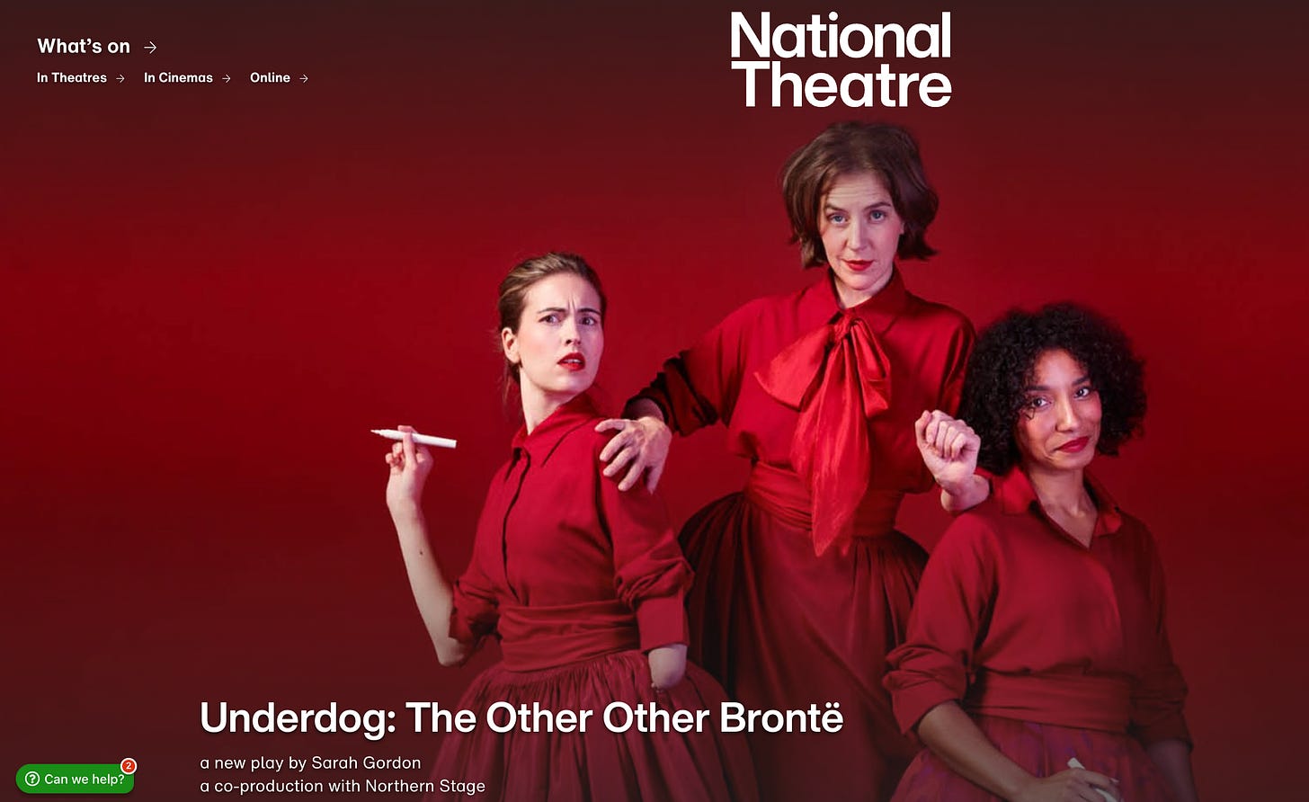 Underdog: The Other Other Bronte, National Theatre