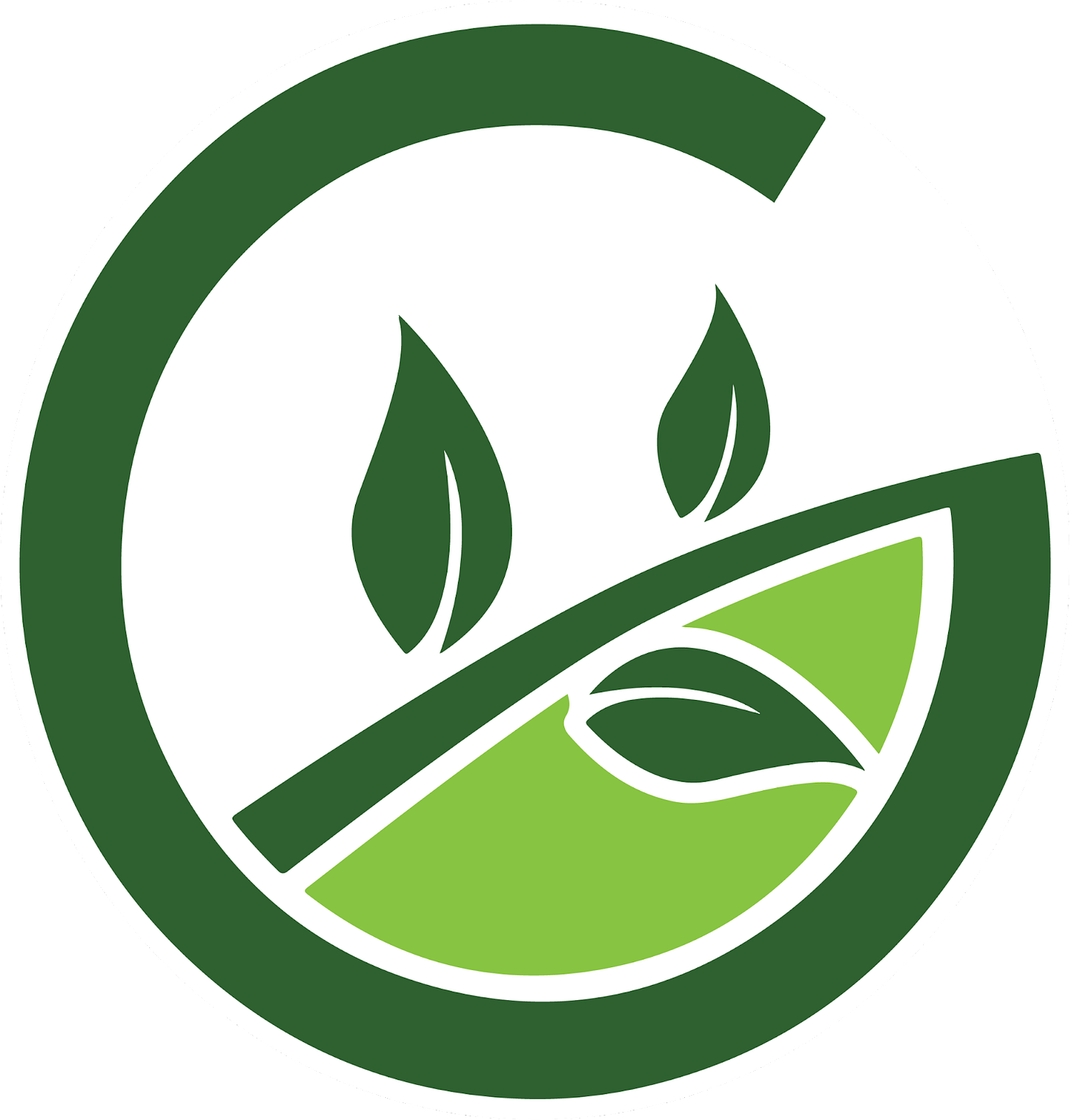 Good Agriculture's logo which is a stylized G with green, leafy accents