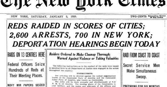 A New Decade, Same Xenophobia-1920 Palmer Raids | Envisioning The American  Dream