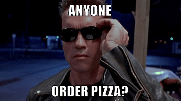 terminator arnold for pizza 2016