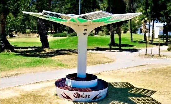 El Palm: tecnologia, sombra e água fresca